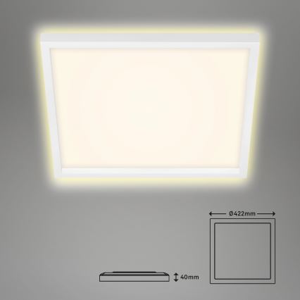 Briloner 7364-016 - LED Stropné svietidlo CADRE LED/22W/230V 42,2x42,2 cm biela