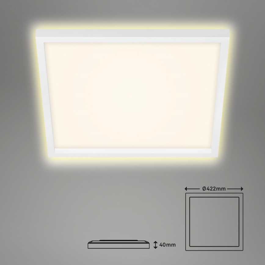 Briloner 7364-016 - LED Stropné svietidlo CADRE LED/22W/230V 42,2x42,2 cm biela