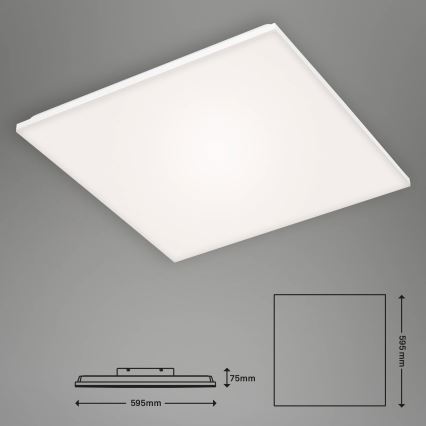 Briloner 7376-216 - LED Prisadený panel FRAMELESS LED/38W/230V 59,5x59,5 cm 4000K