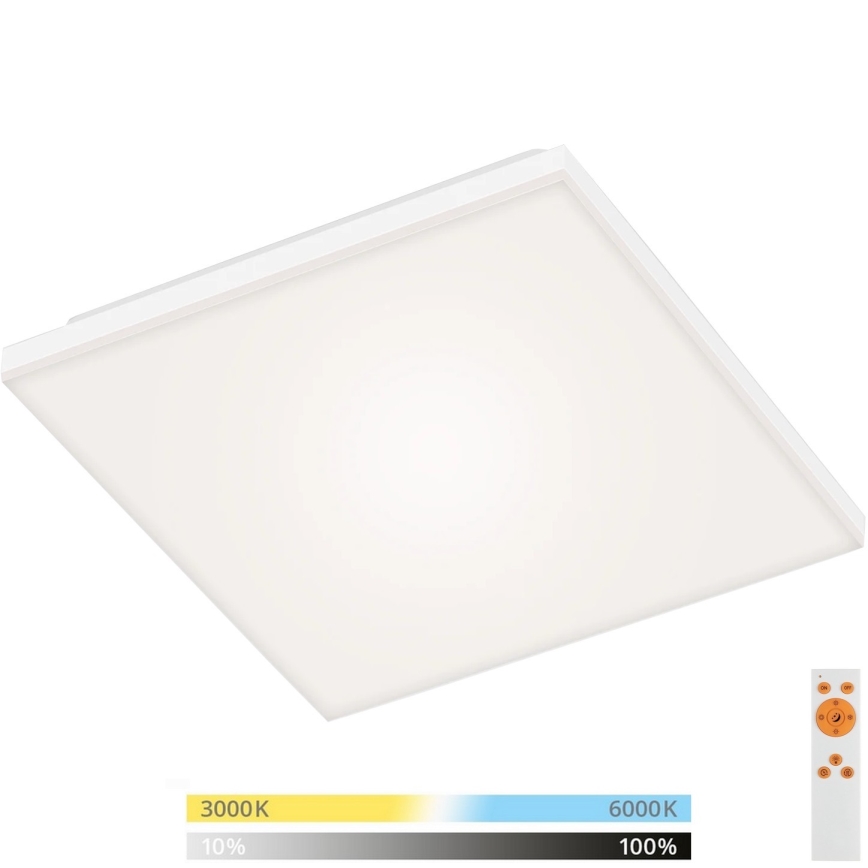 Briloner 7378-016 - LED Stmievateľný panel LED/12W/230V 3000/4000/6500K + diaľkové ovládanie