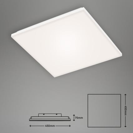 Briloner 7378-116 - LED Stmievateľné stropné svietidlo FRAMELESS LED/24W/230V 3000-6500K + diaľkové ovládanie