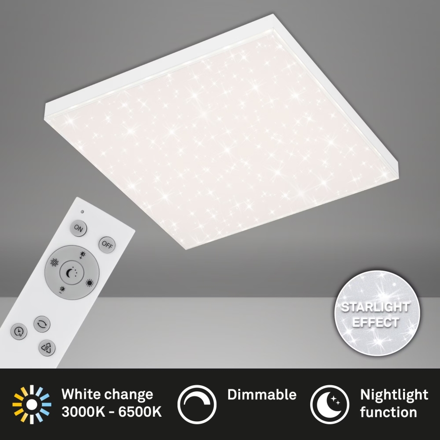 Briloner 7381-116 - LED Stmievateľné stropné svietidlo STARRY SKY LED/24W/230V 3000-6500K + diaľkové ovládanie