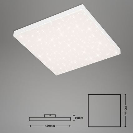Briloner 7381-116 - LED Stmievateľné stropné svietidlo STARRY SKY LED/24W/230V 3000-6500K + diaľkové ovládanie
