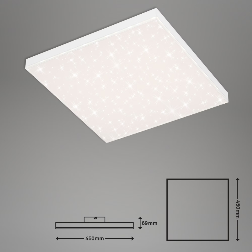 Briloner 7381-116 - LED Stmievateľné stropné svietidlo STARRY SKY LED/24W/230V 3000-6500K + diaľkové ovládanie