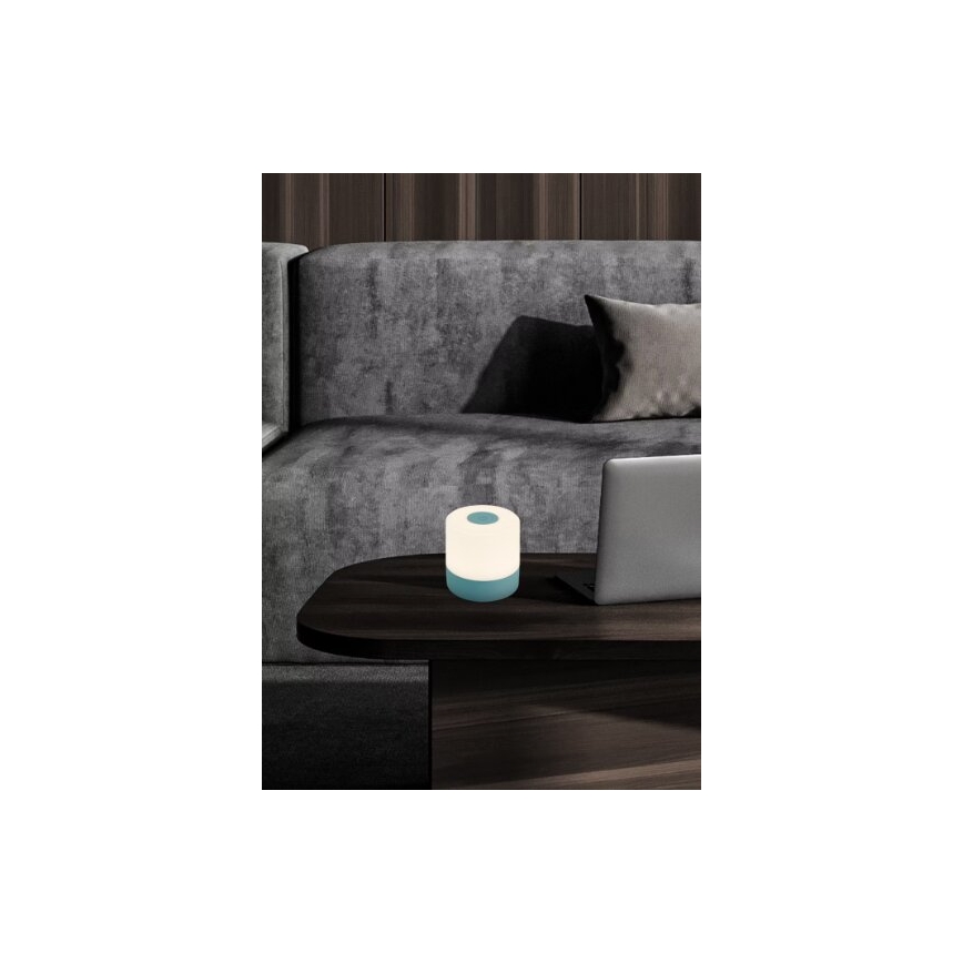 Briloner 7461010 - LED Stmievateľná nabíjacia vonkajšia stolná lampa LED/2W/5V IP44 1200 mAh modrá