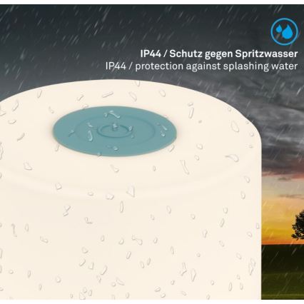 Briloner 7461010 - LED Stmievateľná nabíjacia vonkajšia stolná lampa LED/2W/5V IP44 1200 mAh modrá