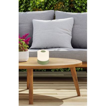 Briloner 7461019 - LED Stmievateľná nabíjacia vonkajšia stolná lampa LED/2W/5V IP44 1200 mAh zelená