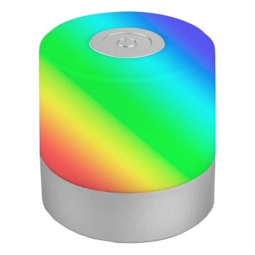 Briloner 7462014 - LED RGB Nabíjacia vonkajší stolná lampa LED/1,5W/5V IP44 matný chróm
