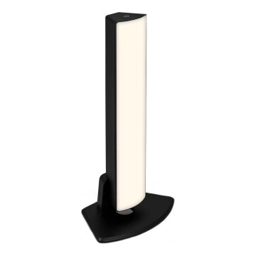 Briloner 7474-015 - LED Stmievateľná dotyková nabíjacia vonkajšia stolná lampa 2v1 LED/7W/5V 2200 mAh USB 3000K IP44 čierna