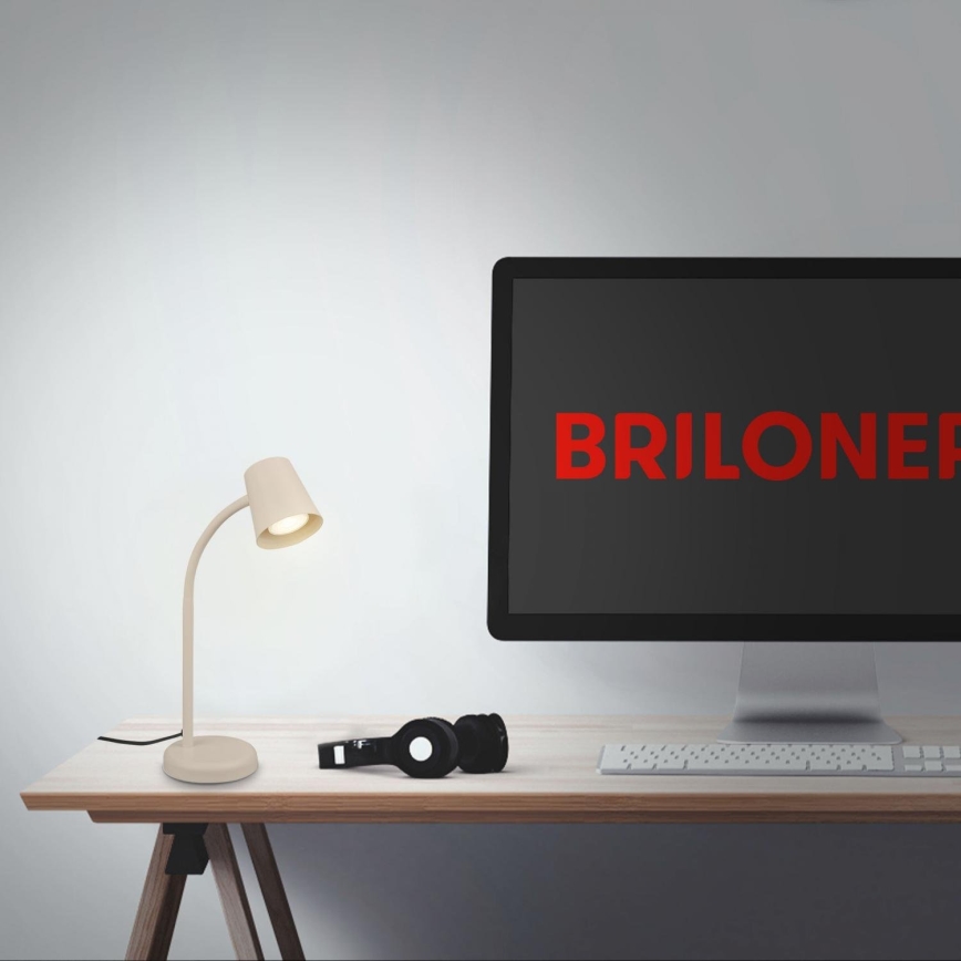 Briloner 7476-011 - Stolová lampa SKRIVA 1xGU10/9W/230V béžová