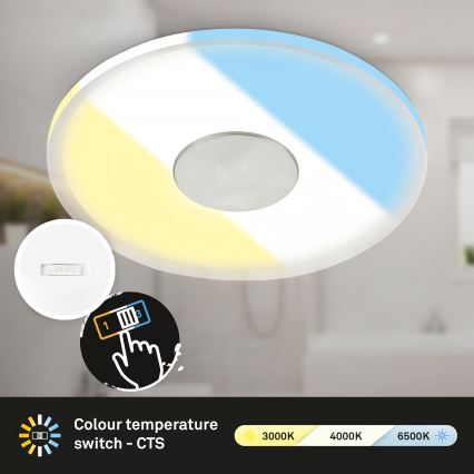 Briloner 7480019 - LED kúpeľňové zabudovateľné svietidlo/6W/230V 3000/4000/6500K IP44 biela