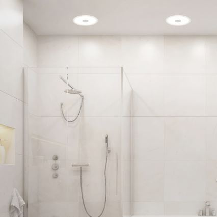 Briloner 7481019 - LED kúpeľňové podhľadové svietidlo LED/12W/230V 3000/4000/6500K IP44 biela