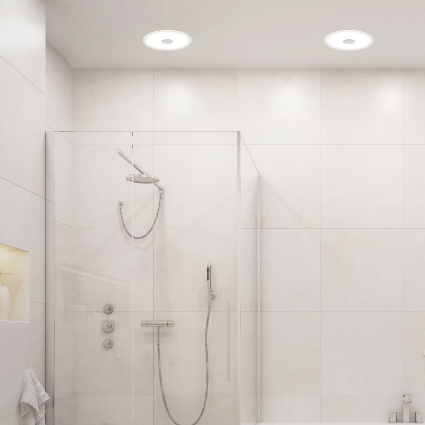 Briloner 7481019 - LED kúpeľňové podhľadové svietidlo LED/12W/230V 3000/4000/6500K IP44 biela