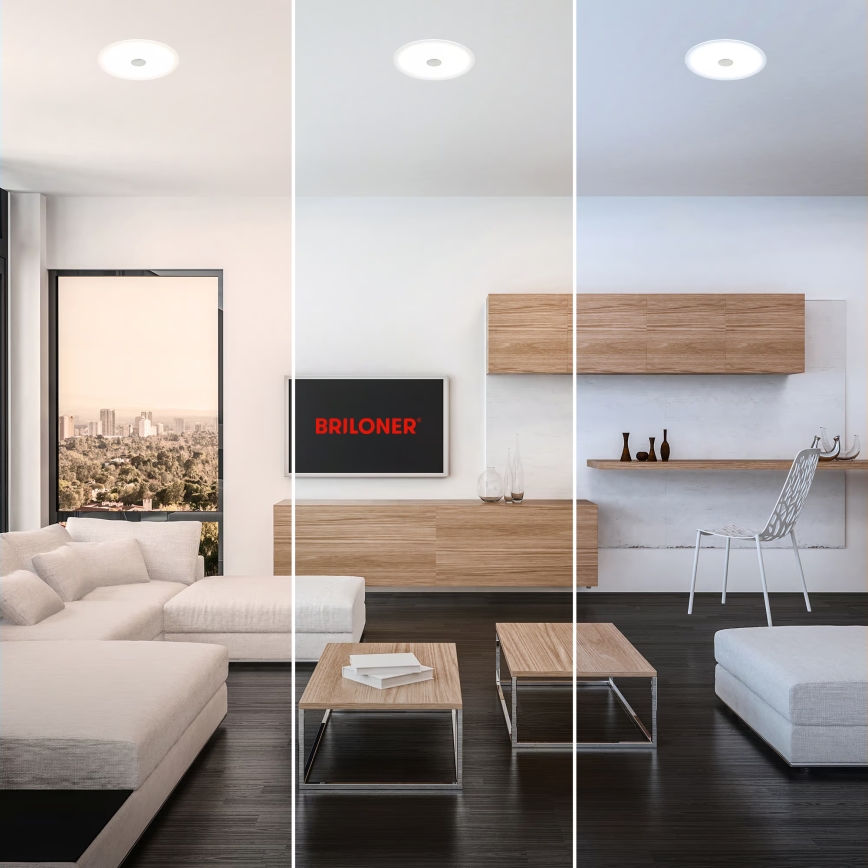 Briloner 7482019 - LED Kúpeľňové podhľadové svietidlo LED/14W/230V 3000/4000/6500K IP44 biela