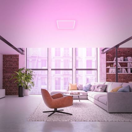 Briloner 7491-016 - LED RGBW stmievateľné stropné svietidlo SMART LED/22W/230V 4000K 42x42 cm Wi-Fi Tuya + diaľkové ovládanie