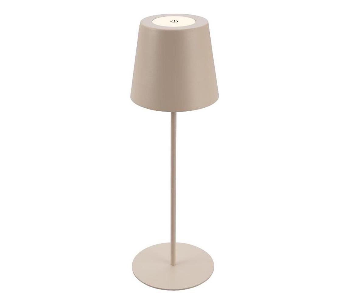Briloner 7508011 - LED stmievateľná nabíjateľná stolná lampa LED/2,5W/5V IP44 béžová 7508011
