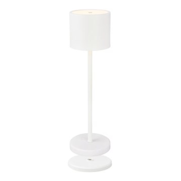 Briloner 7521016 - LED Stmievateľná nabíjateľná vonkajšia stolová lampa SIGO LED/2,5W/5V IP44 2600 mAh biela