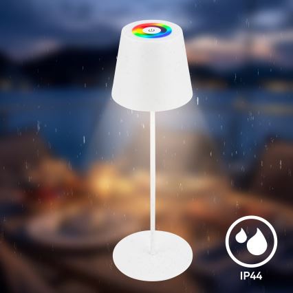 Briloner 7559016 - LED RGB stmievateľná nabíjateľná vonkajšia stolová lampa COLORIS LED/3,5W/5V IP44 2000 mAh Wi-Fi Tuya