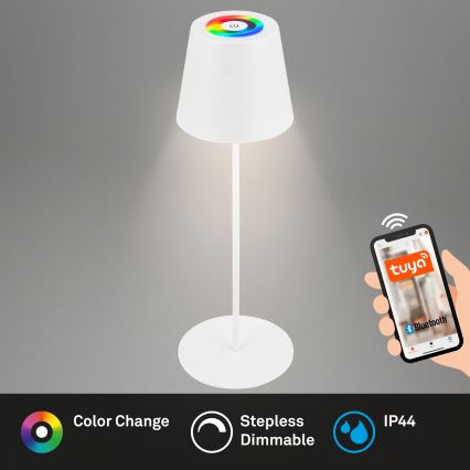 Briloner 7559016 - LED RGB stmievateľná nabíjateľná vonkajšia stolová lampa COLORIS LED/3,5W/5V IP44 2000 mAh Wi-Fi Tuya