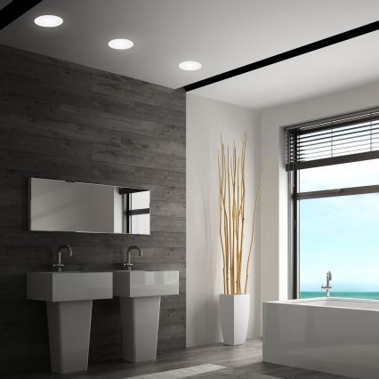 Briloner 7605036 - SADA 3xLED Kúpeľňové podhľadové svietidlo 3xLED/4,9W/230V 2700/4000/6500K IP44 biela