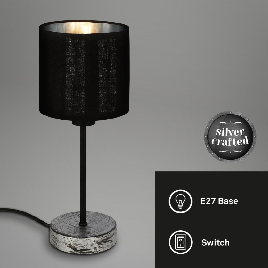 Briloner 7737-014 - Stolná lampa SILVER CRAFTED 1xE14/25W/230V