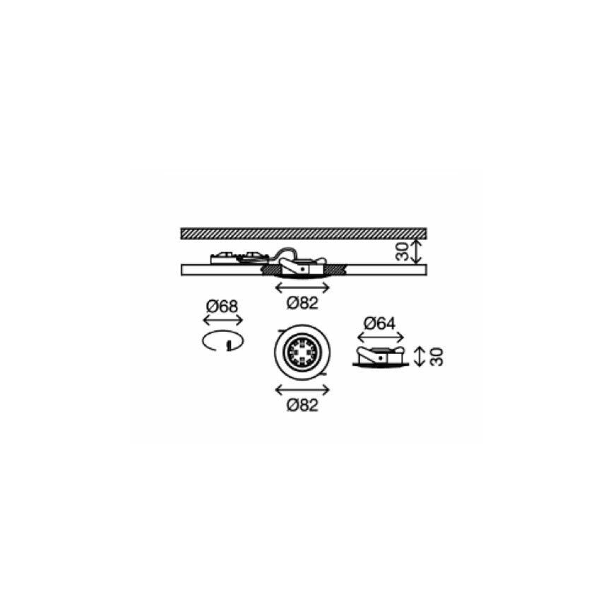 Briloner 8309-019 - LED Stmievateľné kúpeľňové podhľadové svietidlo LED/5W/230V IP23