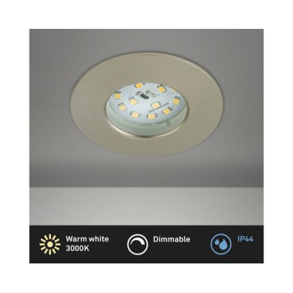 Briloner 8316-012 - stmievateľné LED kúpeľňové podhľadové svietidlo LED/5,5W/230V IP44 matný chróm