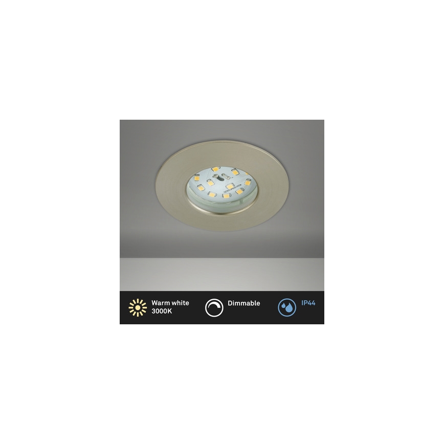 Briloner 8316-012 - stmievateľné LED kúpeľňové podhľadové svietidlo LED/5,5W/230V IP44 matný chróm