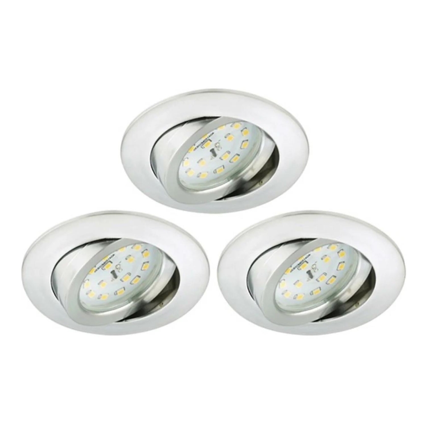 Briloner 8317-039-SADA 3x LED Stmievateľné kúpeľňové podhľadové svietidlo LED/5,5W/230V IP23