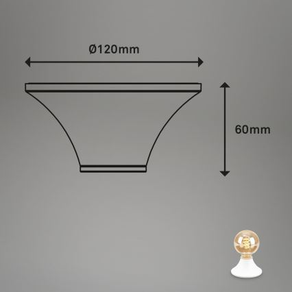 Briloner - Kúpeľňové stropné svietidlo 1xE27/10W/230V IP44 biela