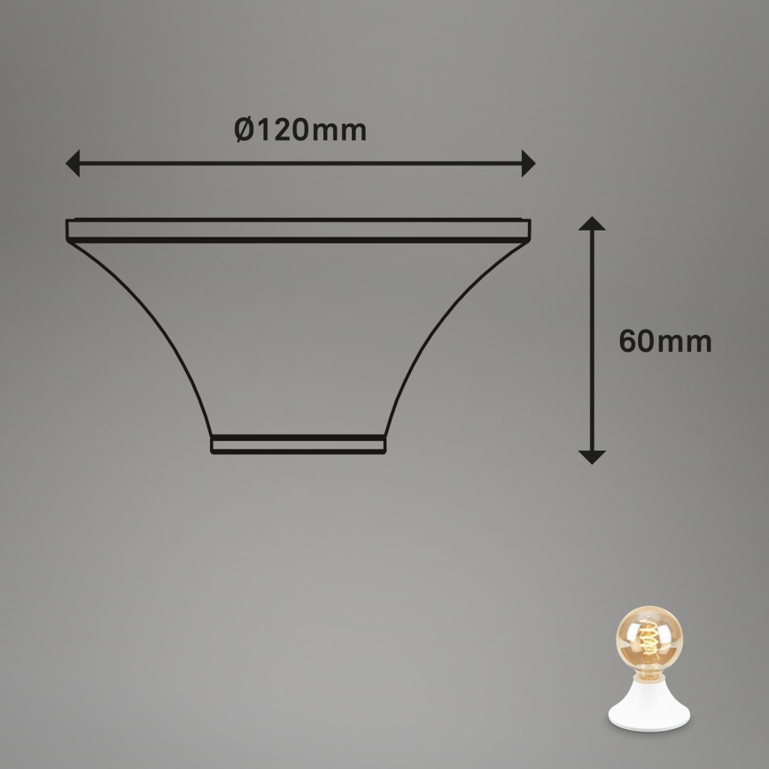 Briloner - Kúpeľňové stropné svietidlo 1xE27/10W/230V IP44 biela