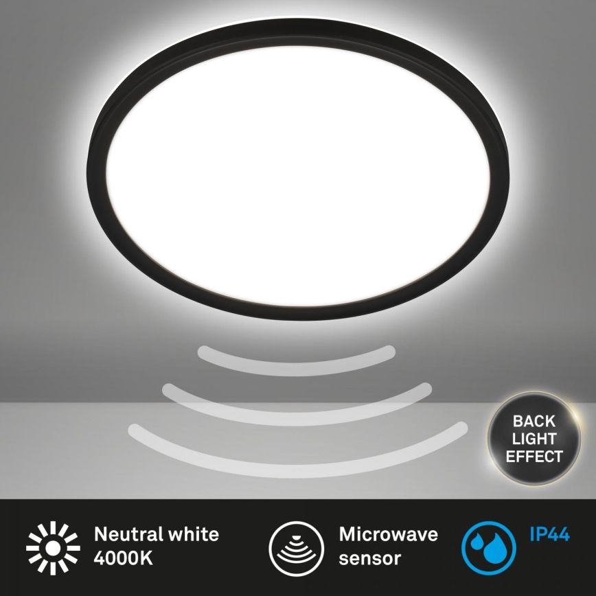 Briloner - LED kúpeľňové stropné svietidlo so snímačom MOVE LED/18W/230V IP44 pr. 29 cm biela