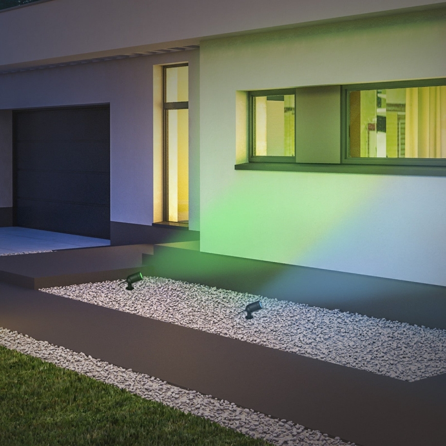 Briloner - LED RGBW Stmievateľné vonkajšie svietidlo LED/4,4W/230V 2700/4000/6500K IP44 Wi-Fi Tuya