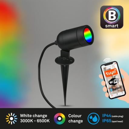 Briloner - LED RGBW Stmievateľné vonkajšie svietidlo LED/4,4W/230V 2700/4000/6500K IP44 Wi-Fi Tuya
