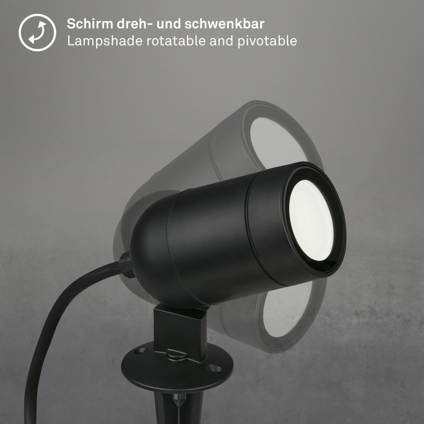 Briloner - LED RGBW Stmievateľné vonkajšie svietidlo LED/4,4W/230V 2700/4000/6500K IP44 Wi-Fi Tuya
