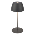 Briloner - LED stlmiteľná nabíjateľná dotyková vonkajšia stolová lampa MINI LED/2,5W/5V IP44 1800 mAh antracit