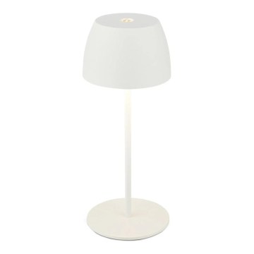 Briloner  - LED stmievateľná nabíjateľná dotyková vonkajšia stolná lampa MINI LED/2,5W/5V IP44 1800 mAh biela