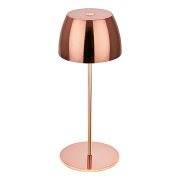 Briloner - LED stmievateľná nabíjateľná dotyková vonkajšia stolová lampa MINI LED/2,5W/5V IP44 1800 mAh medená