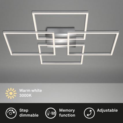 Briloner - LED Stmievateľný prisadený luster FRAME 4xLED/12W/230V