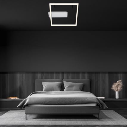 Briloner - LED stropné svietidlo FRAME LED/14W/230V 3000K 30x32 cm matný chróm