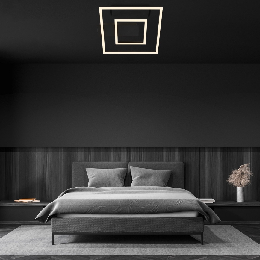 Briloner - LED stropné svietidlo FRAME LED/22W/230V 3000K 30x32 cm čierna