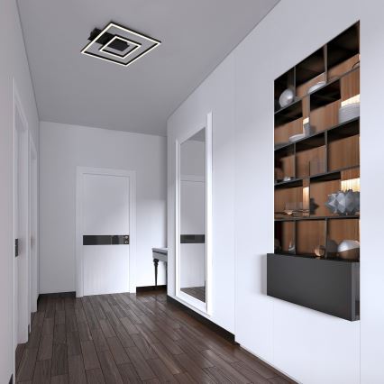 Briloner - LED stropné svietidlo FRAME LED/22W/230V 3000K 30x32 cm čierna