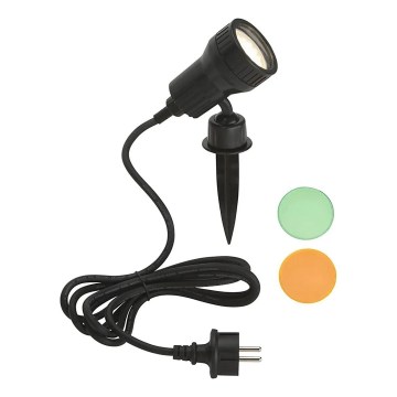 Briloner - LED vonkajšie svietidlo TERRA 1xGU10/3W/230V IP44 čierne