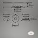 Briloner - SADA 3x LED Kúpeľňové podhľadové svietidlo LED/6W/230V IP44 chróm