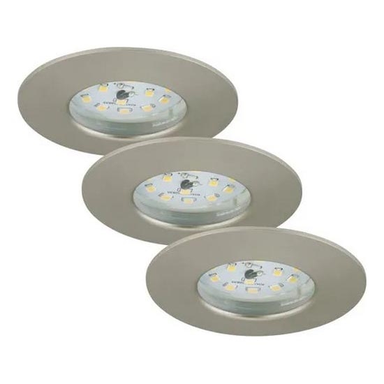 Briloner - SADA 3x LED Stmievateľné kúpeľňové podhľadové svietidlo LED/5,5W/230V IP44