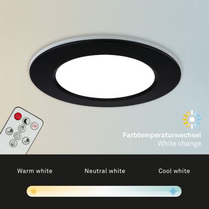 Briloner - SADA 3x LED Stmievateľné kúpeľňové podhľadové svietidlo svítidlo LED/4,8W/230V 3000-6500K IP44 + diaľkové ovládanie