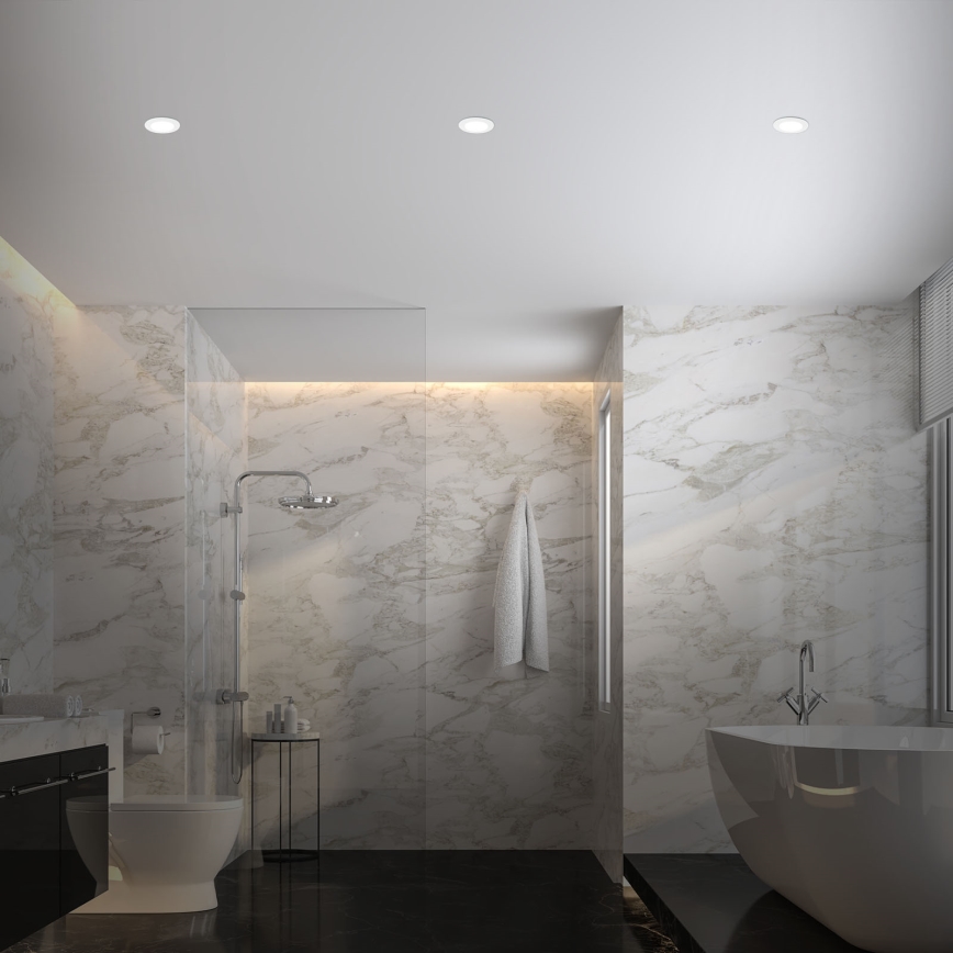 Briloner - SADA 3x RGBW LED Stmievateľné kúpeľňové podhľadové svietidlo LED/4,8W/230V 3000-6500K IP65 + diaľkové ovládanie