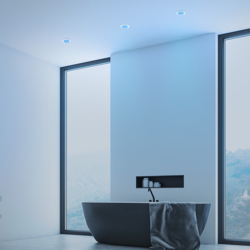 Briloner - SADA 3x RGBW LED Stmievateľné kúpeľňové podhľadové svietidlo LED/4,8W/230V 3000-6500K IP65 + diaľkové ovládanie