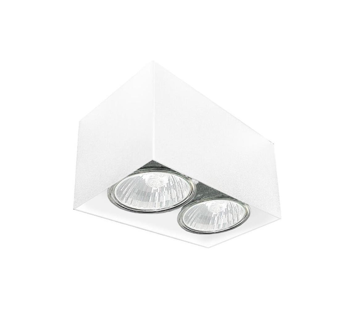 - Brosline 1077 - Bodové svietidlo CAGE 2xGU10/10W/230V biela 1077