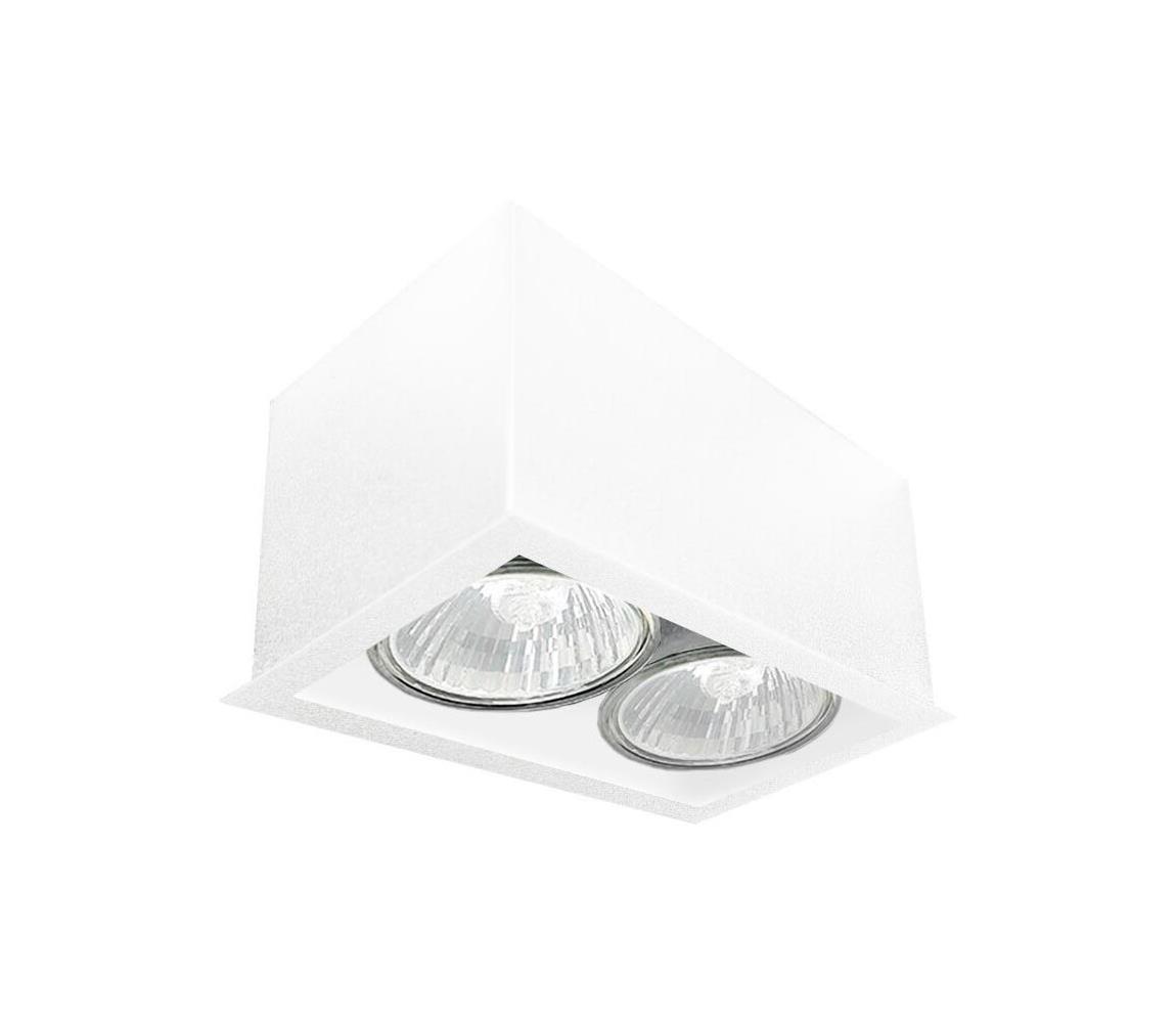 - Brosline 1081 - Bodové svietidlo CAGE 2xGU10/10W/230V biela 1081